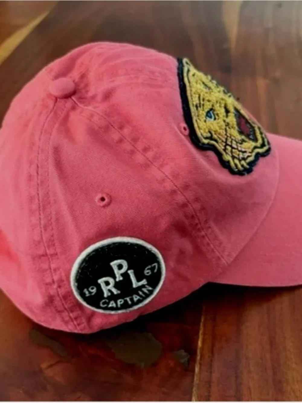 1 OF 1  POLO RALPH LAUREN NANTUCKET RED VARSITY TIGER PRL CAPTAIN 67 HAT CAP NWT
